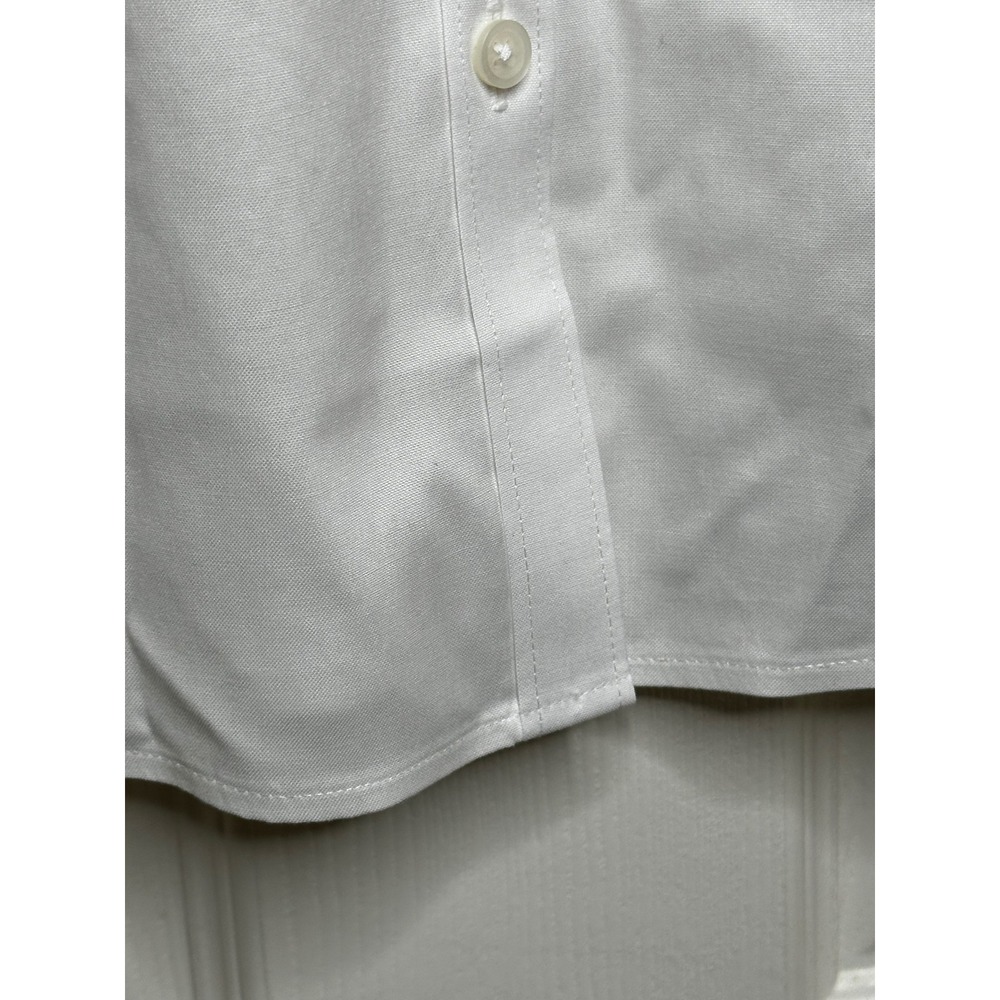Brooks Brothers 1818 White Wrinkle Free Button Down Shirt Womens Large Stretch - Picture 9 of 12